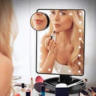 22 LED 10X TABLETOP VANITY MIRROR MAGNIFYING TOUCH SCREEN LIGHT MAKE-UP COSMETIC