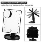 22 LED 10X TABLETOP VANITY MIRROR MAGNIFYING TOUCH SCREEN LIGHT MAKE-UP COSMETIC