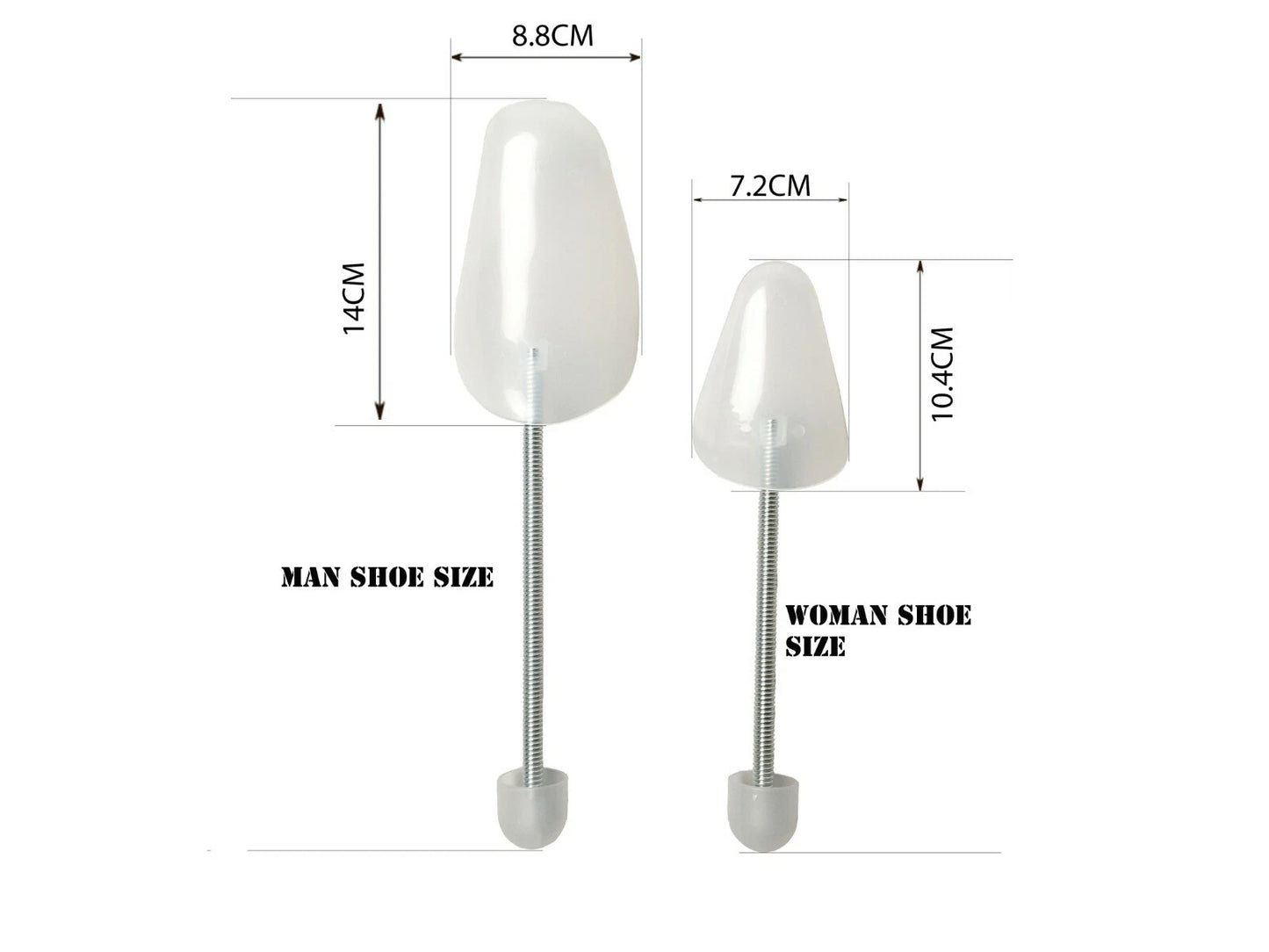 1x - 10x PAIRS OF SHOE TREE TREES MAINTAIN SHAPE SHOES FOOTWEAR PLASTIC BLACK UK