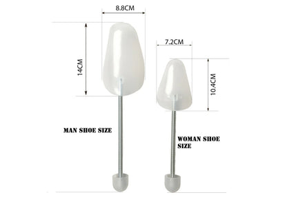 1x - 10x PAIRS OF SHOE TREE TREES MAINTAIN SHAPE SHOES FOOTWEAR PLASTIC BLACK UK
