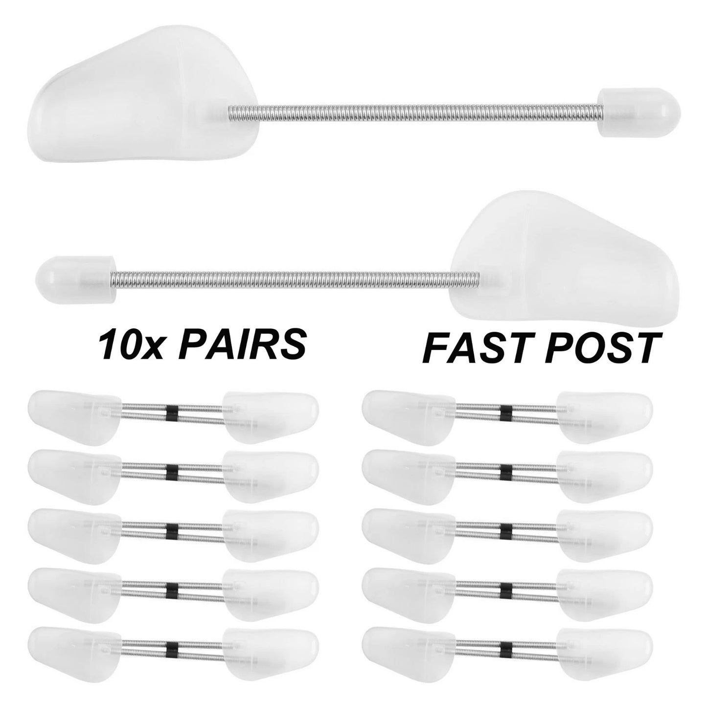 1x - 10x PAIRS OF SHOE TREE TREES MAINTAIN SHAPE SHOES FOOTWEAR PLASTIC BLACK UK