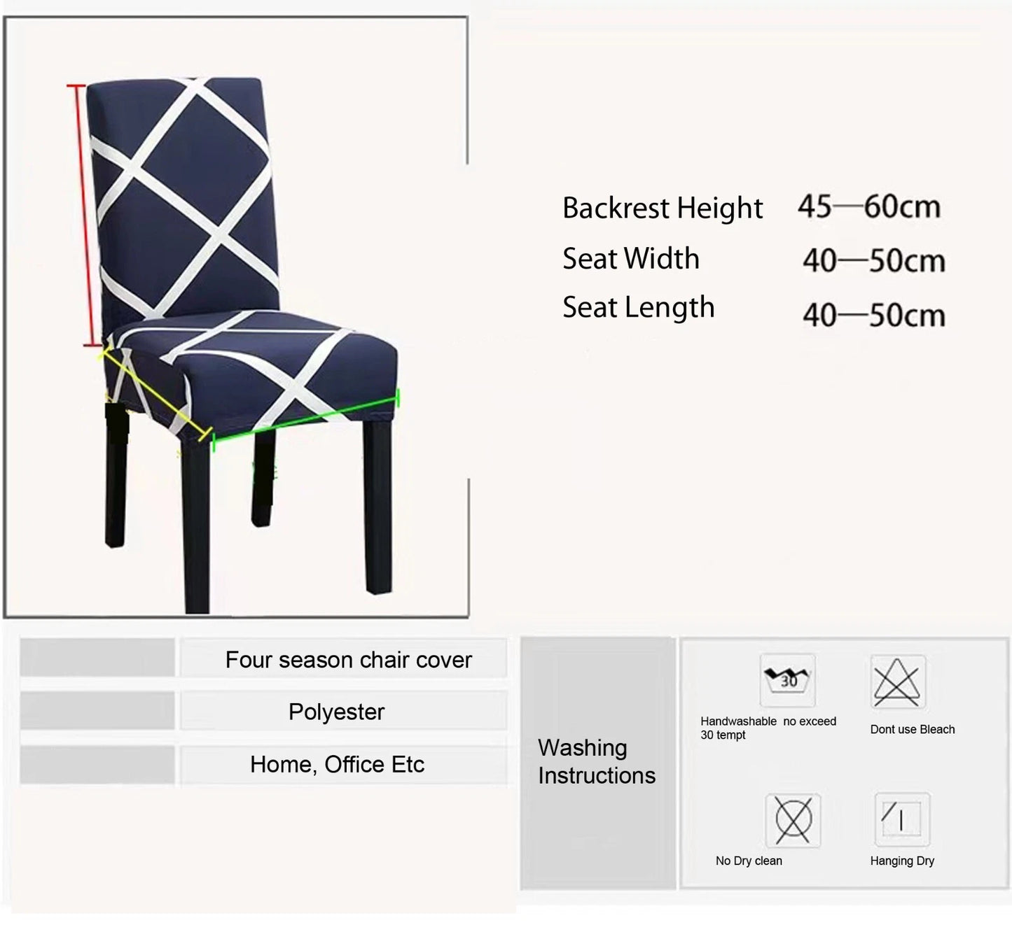 Dining Chair Covers Seat Chair Covers Large Size Stretch Removable Slip Covers