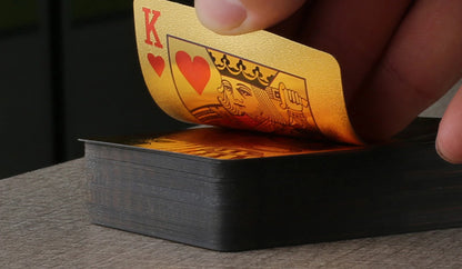 24K Gold Plated Playing Cards Poker Game Deck Gift Box 99.9% Waterproof UK post