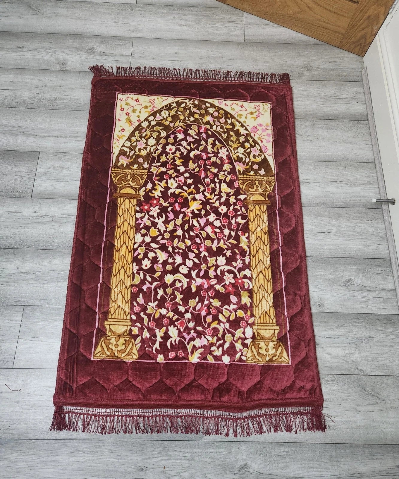 Thick Padded Extra Cushioned Prayer Mat Mats  Muslim Janamaz Non Slip 80 x 120cm