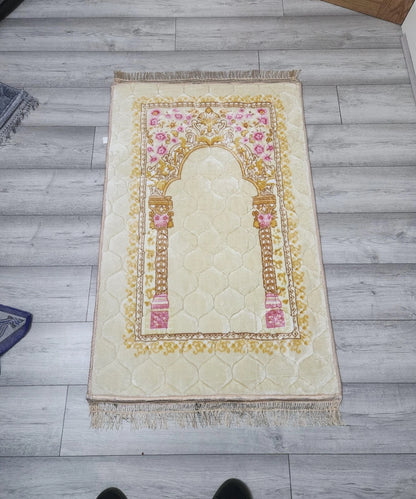 Thick Padded Extra Cushioned Prayer Mat Mats  Muslim Janamaz Non Slip 80 x 120cm