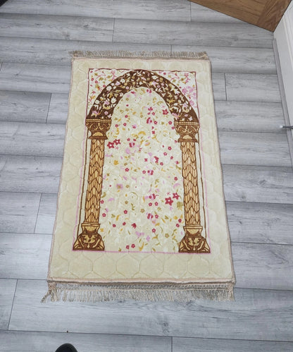 Thick Padded Extra Cushioned Prayer Mat Mats  Muslim Janamaz Non Slip 80 x 120cm
