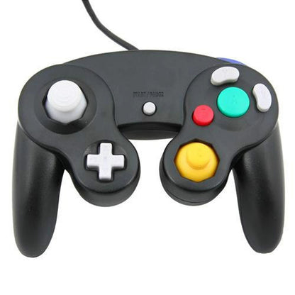 2x GAMECUBE GC & Wii WIRED CONTROLLER CLASSIC JOYPAD GAMEPAD FOR NINTENDO BLACK