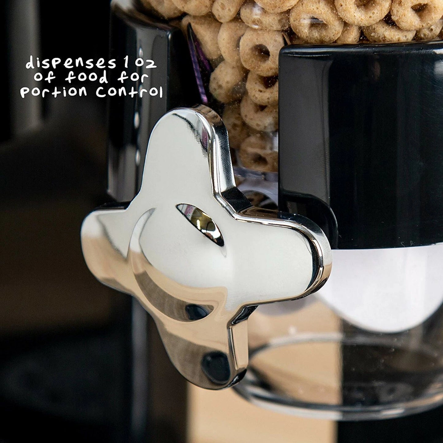 DOUBLE CEREAL DISPENSER DRY FOOD PASTA FLOUR RICE STORAGE CONTAINER MACHINE UK