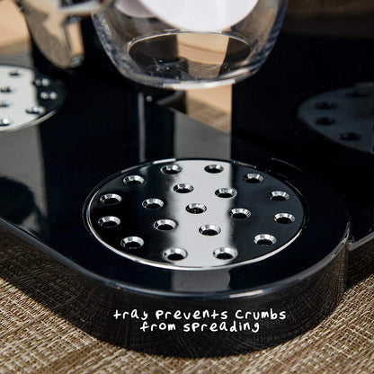 DOUBLE CEREAL DISPENSER DRY FOOD PASTA FLOUR RICE STORAGE CONTAINER MACHINE UK