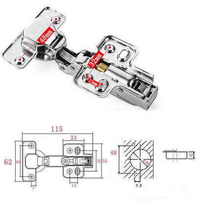 Soft Close Hinges 35MM Full Overlay FOR Kitchen Cabinet Cupboard Door + Screws