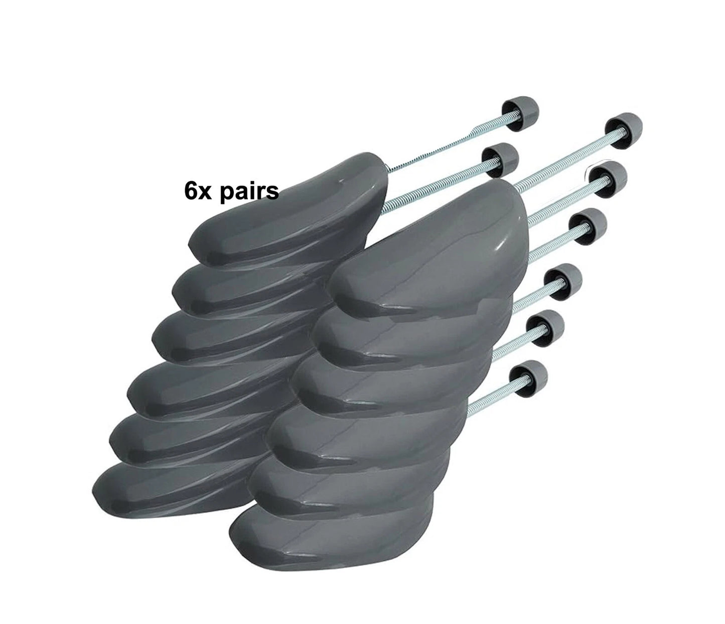 1x - 10x PAIRS OF SHOE TREE TREES MAINTAIN SHAPE SHOES FOOTWEAR PLASTIC GREY UK
