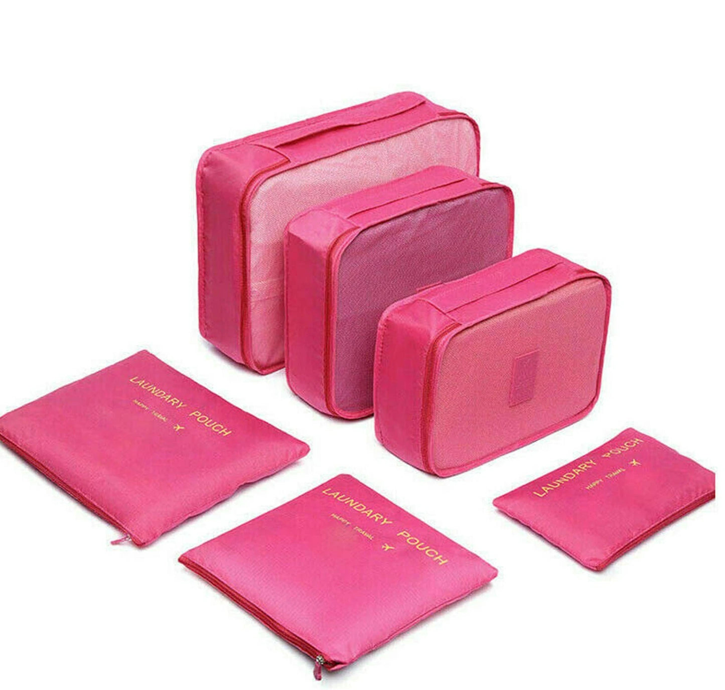 6PCS Travel Set Luggage Organizer Bag Pack Cube Storage Clothes Underwear