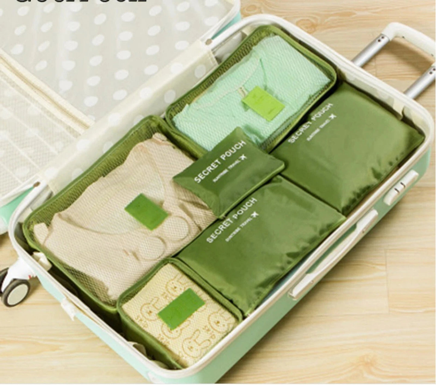 6PCS Travel Set Luggage Organizer Bag Pack Cube Storage Clothes Underwear