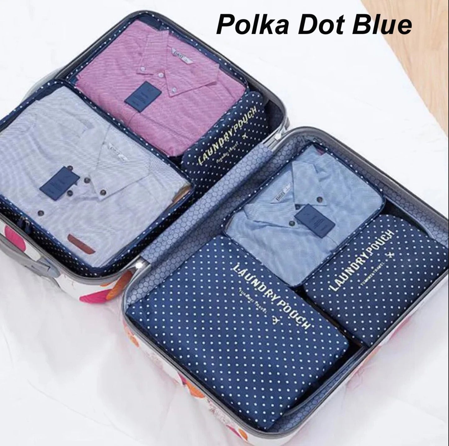 6PCS Travel Set Luggage Organizer Bag Pack Cube Storage Clothes Underwear
