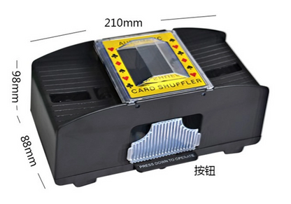 ONE OR TWO DECK AUTOMATIC CASINO PLAYING POKER CARDS SHUFFLER SORTER + FREE CARD