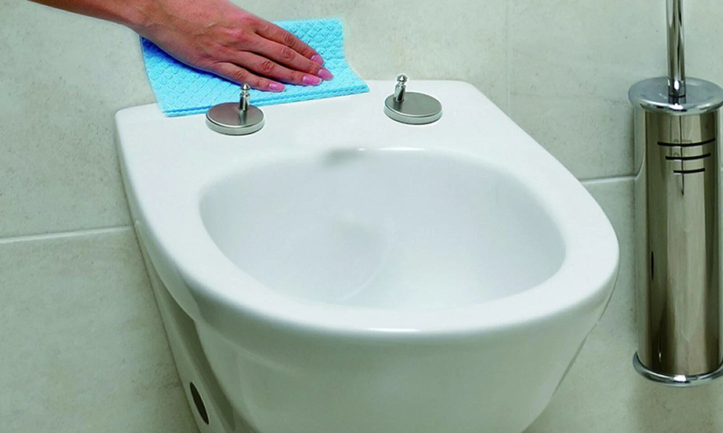 Kikzi® SOFT CLOSE TOILET SEAT LUXURY OVAL WITH METAL FIXING HINGES QUICK RELEASE