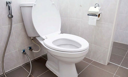 Kikzi® SOFT CLOSE TOILET SEAT LUXURY OVAL WITH METAL FIXING HINGES QUICK RELEASE