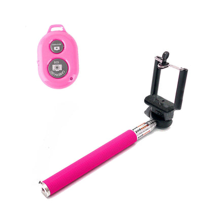 1X 2X 5X TELESCOPIC SELFIE STICK MONOPOD BLUETOOTH SHUTTER REMOTE MOBILE HOLDER