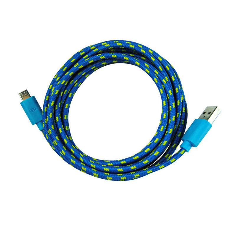 STRONG BRAIDED MICRO USB CABLE DATA CABLE FOR SAMSUNG GALAXY S1 S2 S3 S4 S5 S6