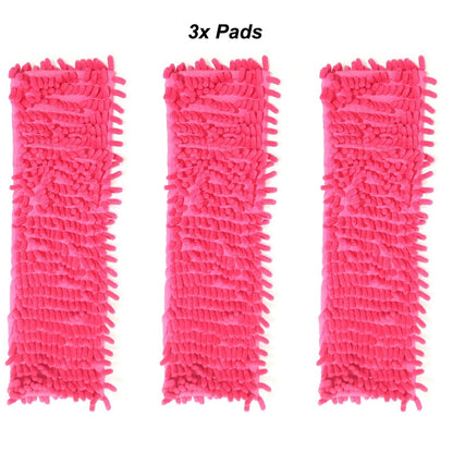 EXTENDABLE MICROFIBRE MOP SWEEPER CLEANER WOODEN LAMINATE TILE FLOOR WET DRY UK