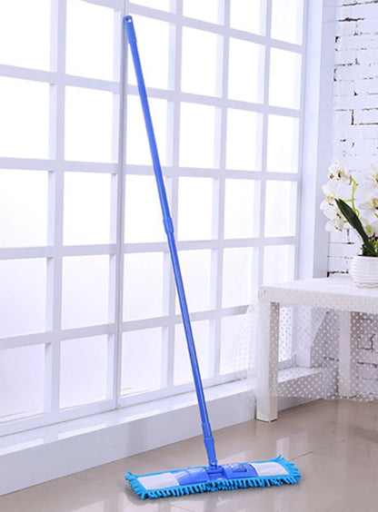 EXTENDABLE MICROFIBRE MOP SWEEPER CLEANER WOODEN LAMINATE TILE FLOOR WET DRY UK