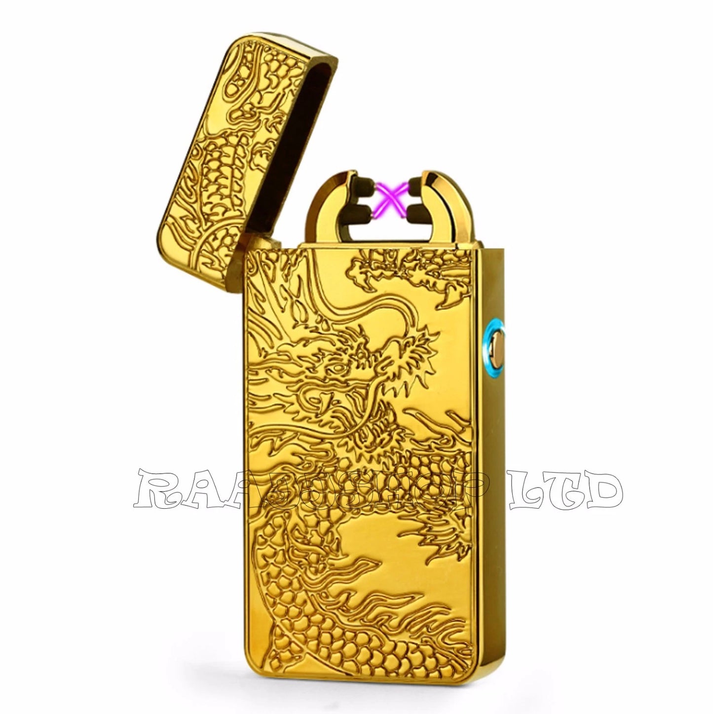 USB RECHARGEABLE DOUBLE ARC FLAMELESS ELECTRIC PLASMA LIGHTER CE CERTIFIED UK