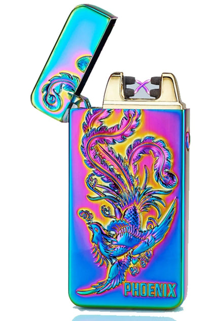 USB RECHARGEABLE DOUBLE ARC FLAMELESS ELECTRIC PLASMA LIGHTER CE CERTIFIED UK