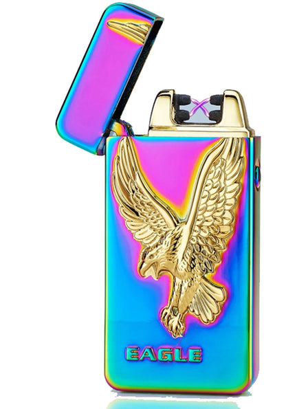 USB RECHARGEABLE DOUBLE ARC FLAMELESS ELECTRIC PLASMA LIGHTER CE CERTIFIED UK