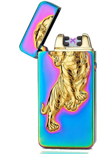 USB RECHARGEABLE DOUBLE ARC FLAMELESS ELECTRIC PLASMA LIGHTER CE CERTIFIED UK