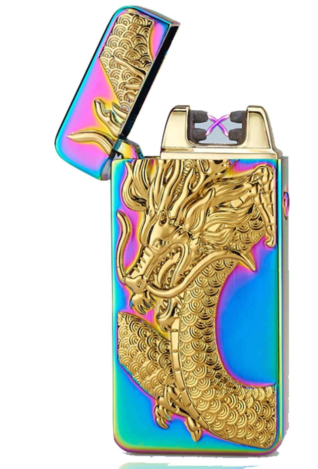 USB RECHARGEABLE DOUBLE ARC FLAMELESS ELECTRIC PLASMA LIGHTER CE CERTIFIED UK
