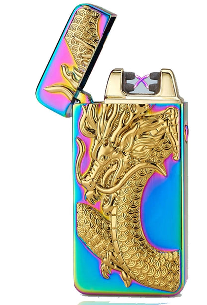 USB RECHARGEABLE DOUBLE ARC FLAMELESS ELECTRIC PLASMA LIGHTER CE CERTIFIED UK