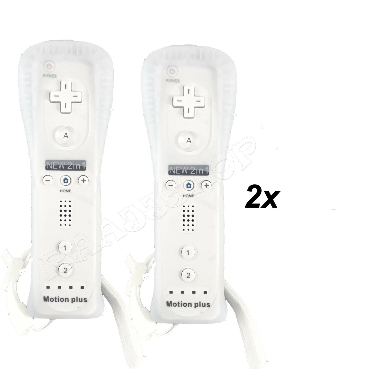 2x MOTION PLUS REMOTE CONTROLLER 2x NUNCHUCK & DOCKING STATION BUNDLE FOR WII U