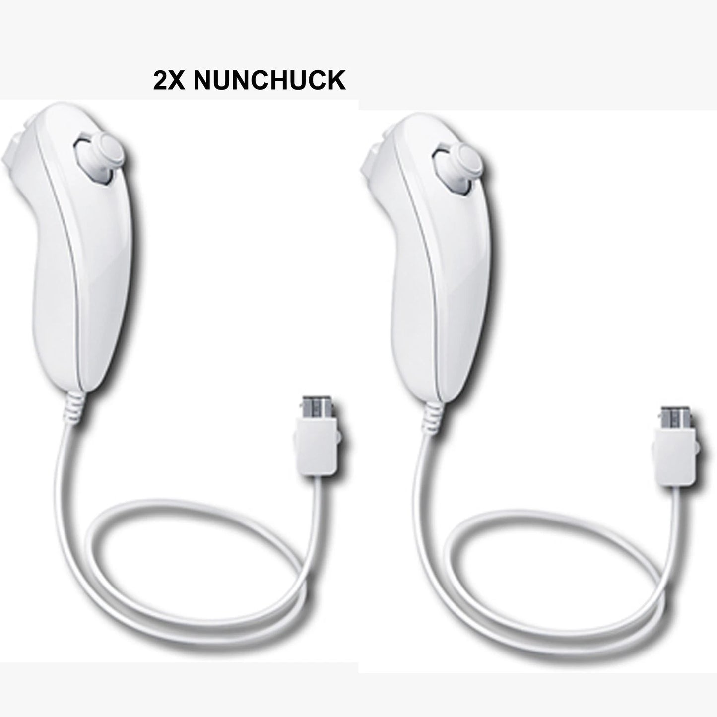 2x MOTION PLUS REMOTE CONTROLLER 2x NUNCHUCK & DOCKING STATION BUNDLE FOR WII U