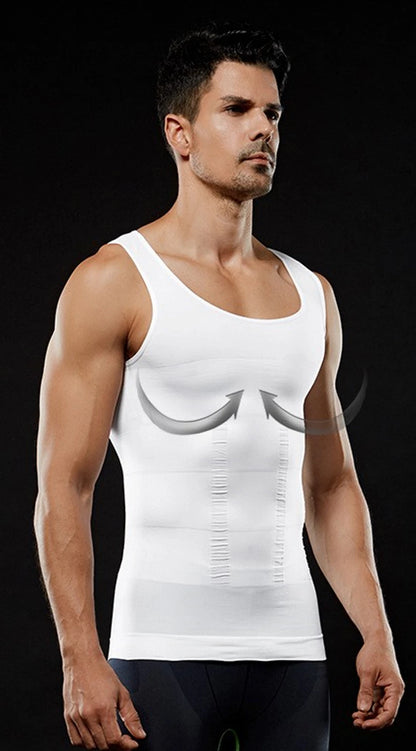Men Slim Shaper Body Vest Chest Belly Waist For Man Boobs Moobs Compression Hot