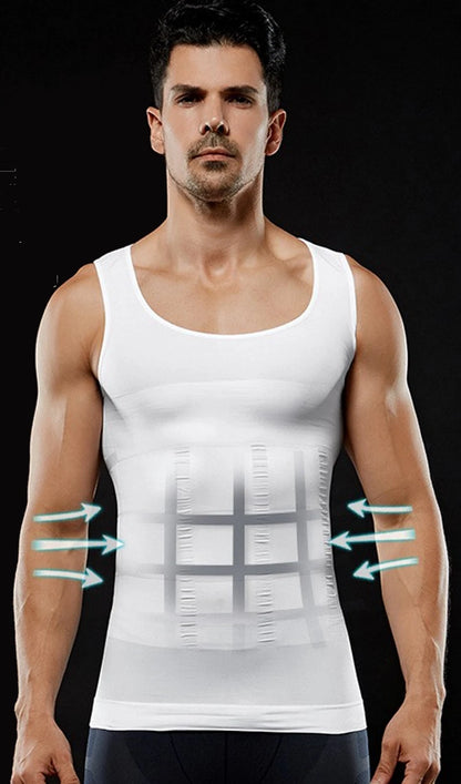 Men Slim Shaper Body Vest Chest Belly Waist For Man Boobs Moobs Compression Hot