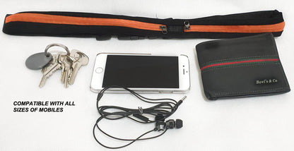DUAL POCKET RUNNING RUNNER WAIST BELT BAG PACK POUCH BUM SPORT JOGGING GYM YOGA