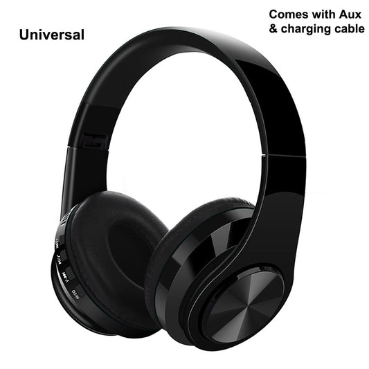 BLUETOOTH WIRELESS HEADPHONES HEADSET FOR SPORTS GYM STEREO WITH MIC UK