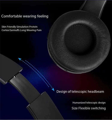 BLUETOOTH WIRELESS HEADPHONES HEADSET FOR SPORTS GYM STEREO WITH MIC UK