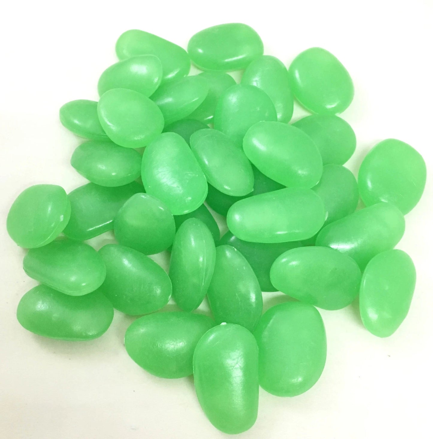 BIG SIZE GLOW IN DARK GRAVEL PEBBLE STONE FOR GARDEN FISHTANK PATHWAY DECORATION