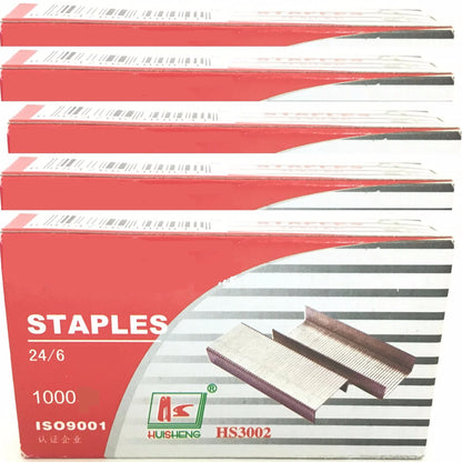 1000 to 10000 BULK BUY 24/6 STAPLES FOR 24/6 26/6 STAPLERS BOX OF 1000 FAST POST