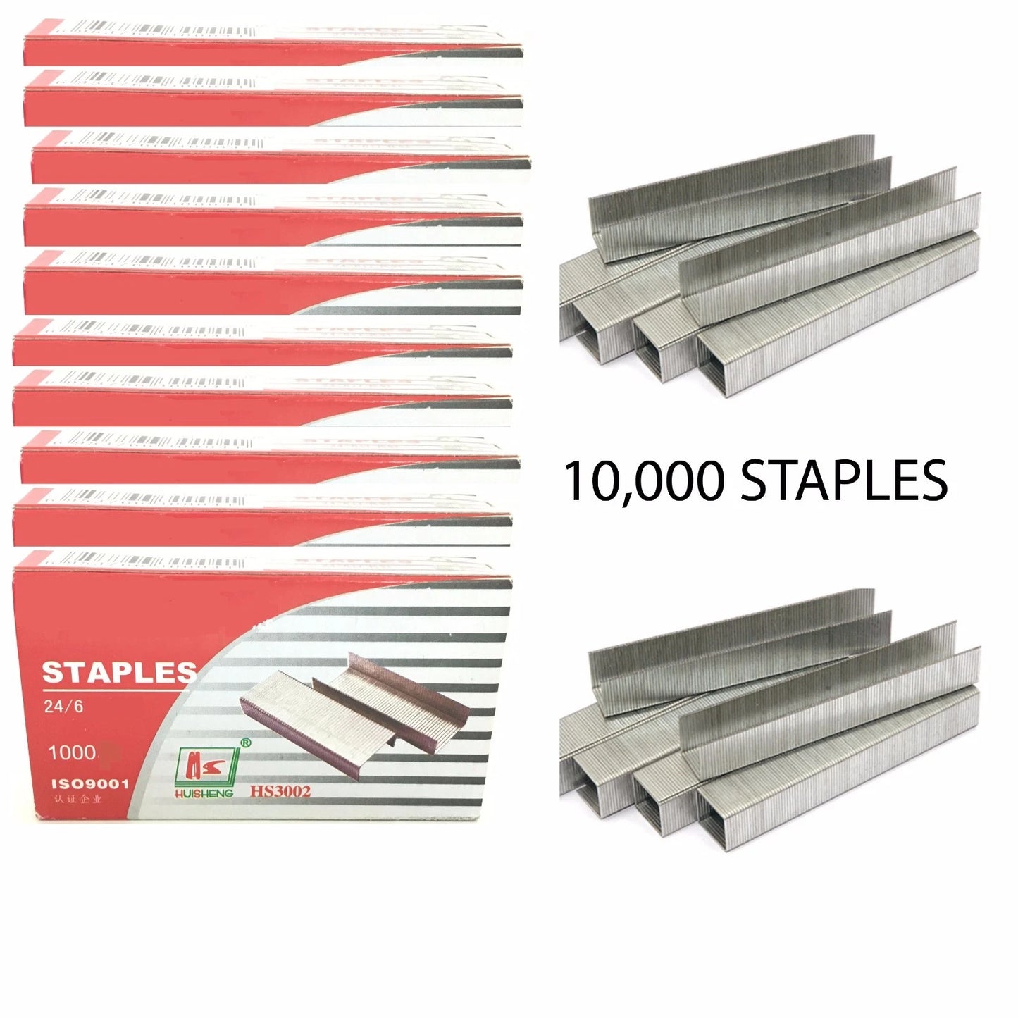 1000 to 10000 BULK BUY 24/6 STAPLES FOR 24/6 26/6 STAPLERS BOX OF 1000 FAST POST