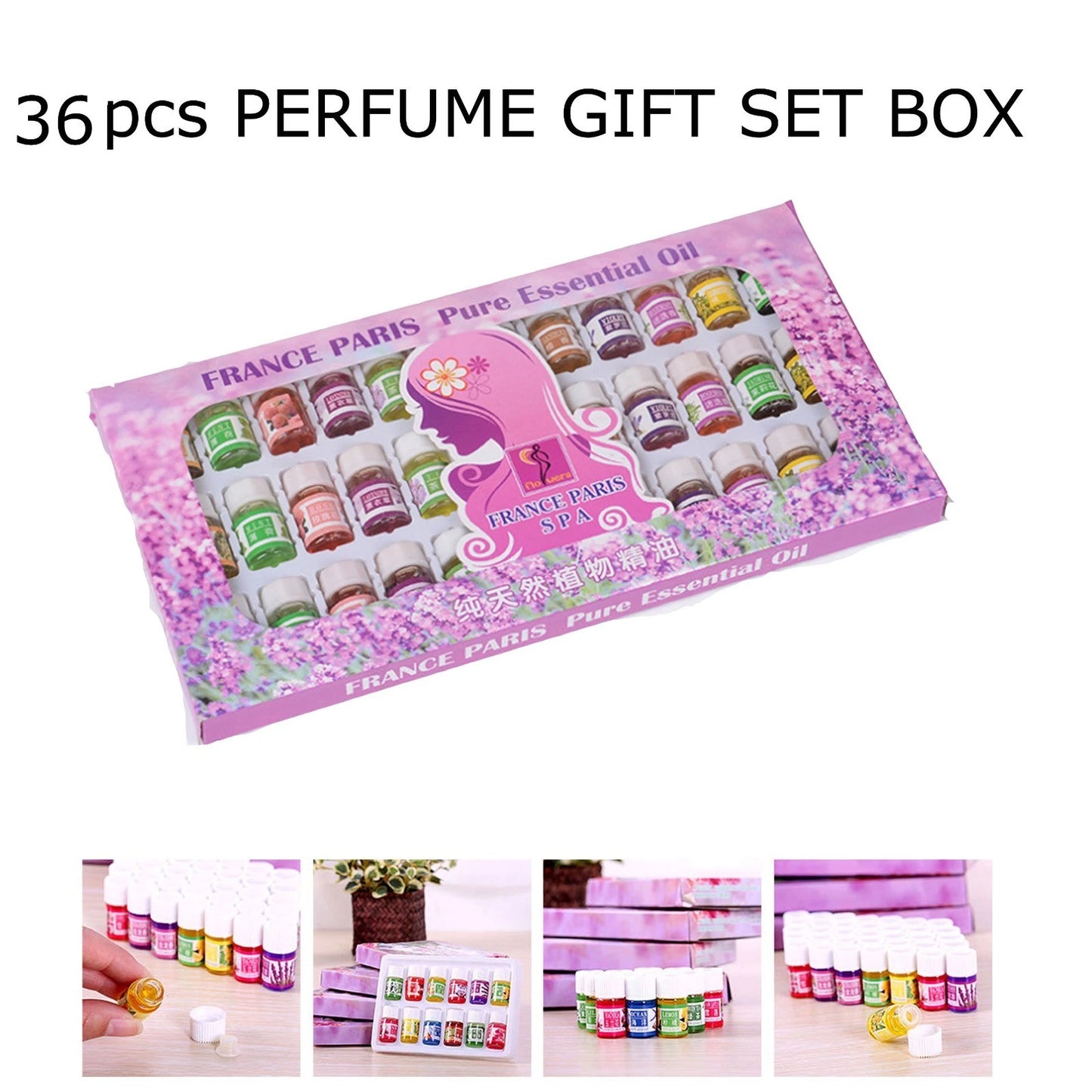 36PCS Essential Oil Scent Aromatherapy Therapeutic Freshener Air Diffuser Refill