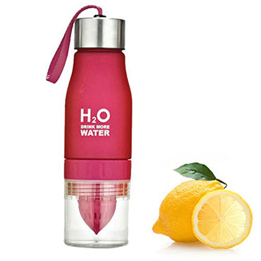 WATER BOTTLE WITH FRUIT INFUSER INFUZER FOR GYM SPORTS BIKE RUNNING CAMP UK