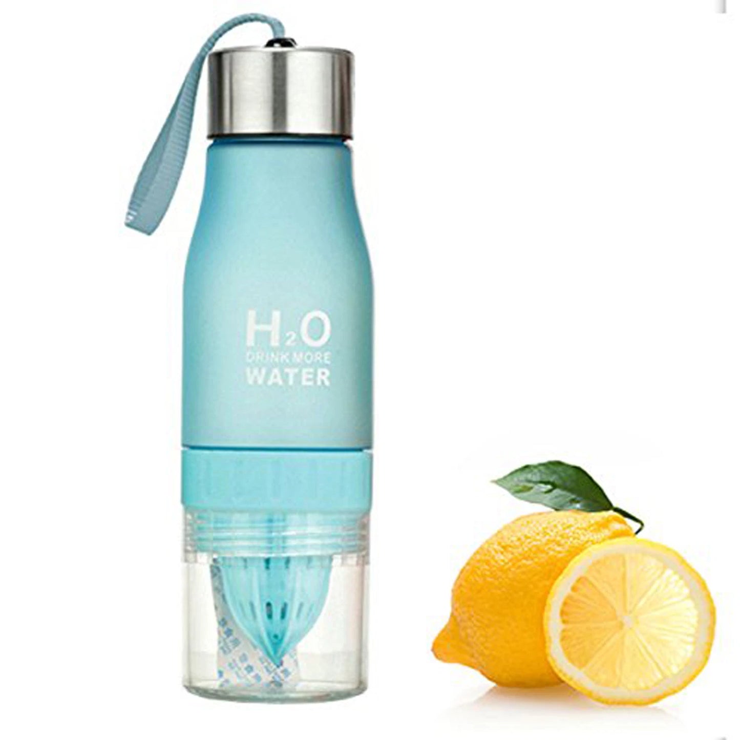 WATER BOTTLE WITH FRUIT INFUSER INFUZER FOR GYM SPORTS BIKE RUNNING CAMP UK