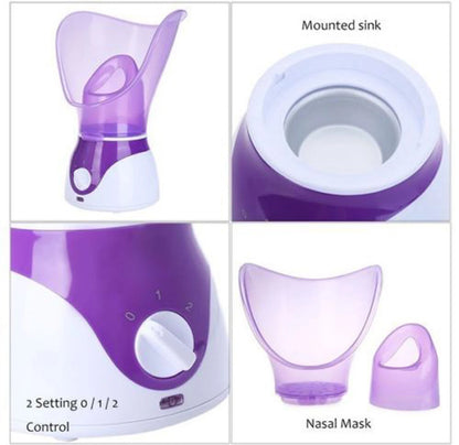 PURPLE FACIAL STEAMER SPA PORES STEAM SPRAYER SAUNA SKIN MIST CLEAN BEAUTY FACE