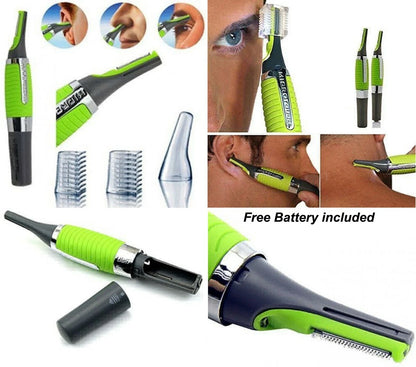 ALL IN ONE NOSE EAR NECK NASAL EYEBROW SIDEBURNS HAIR TRIMMER CLIPPER REMOVER UK