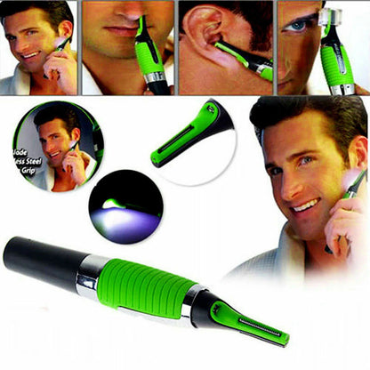 ALL IN ONE NOSE EAR NECK NASAL EYEBROW SIDEBURNS HAIR TRIMMER CLIPPER REMOVER UK