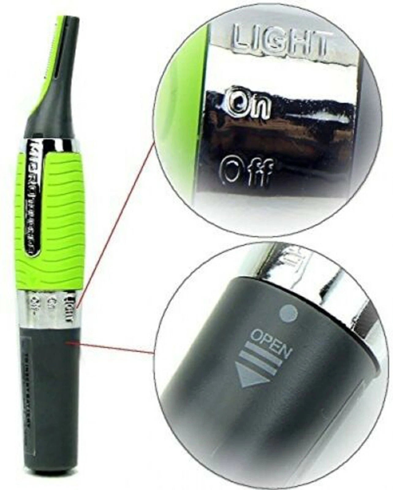 ALL IN ONE NOSE EAR NECK NASAL EYEBROW SIDEBURNS HAIR TRIMMER CLIPPER REMOVER UK