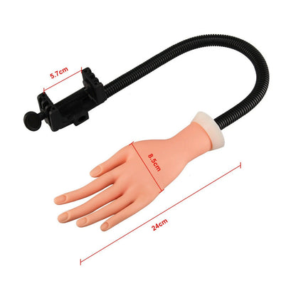 Adjustable Practice Nail Art Trainer Hand Tool Training Model +500 Gel Tip boxed