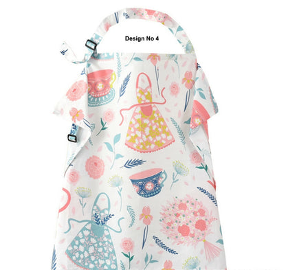 Mum Breastfeeding Nursing Apron Cover Up Baby Poncho Shawl Udder Blanket Cotton